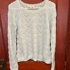 LOFT aqua soft knit sweater